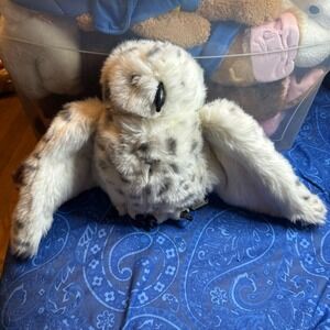 Folkmanis Snowy Owl Puppet 08FM006 Realistic Plush Bird Toy